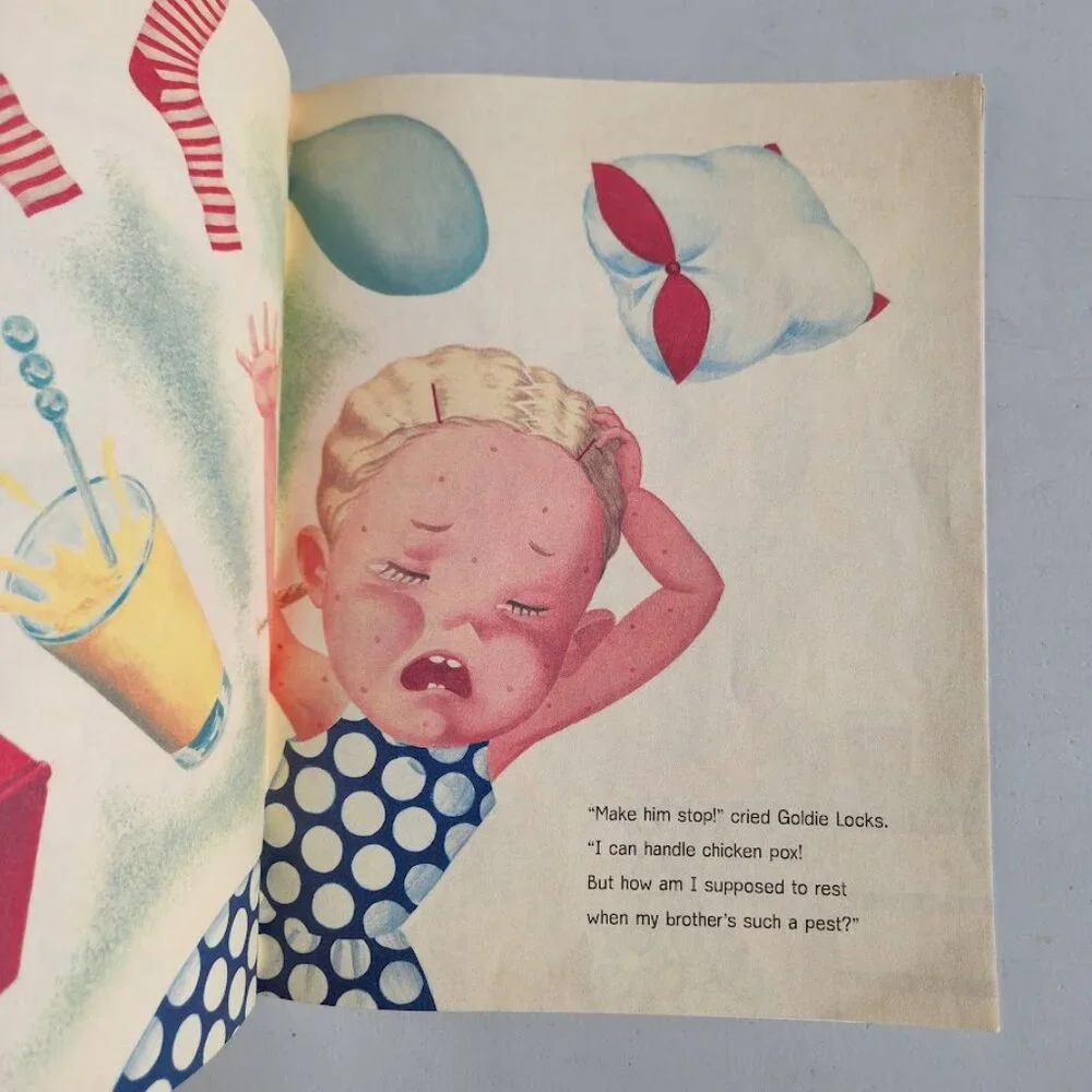 Vintage Book Paperback Book Bundle Goldie Locks Has Chicken Pox Bootsie Barker
